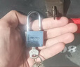 玥玛挂锁304不锈钢挂锁防水防锈工具箱锁柜门锁电表箱锁车厢防盗窗锁 30mm短梁防盗款-4把钥匙 实拍图