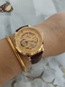 西普尼金表（HIPINE）金表男纯金999足金机械手表大表盘复古商务情侣黄金手表女生礼物 【镂空女款】金重2g+ 实拍图