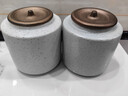 苏氏陶瓷（SUSHI CERAMICS）茶叶罐时尚亚光铁锈茶具配件（白） 实拍图