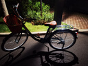 凤凰（Phoenix）上海凤凰自行车成人女士老年人式2025新款轻便通勤代步实心胎单车 密封全轴承【双层铝合金轮】芭蕾黑 26寸充气胎【身高1.55-1.85米】 实拍图