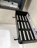 百字卫生间置物架加长太空铝浴室厕所卫浴免打孔厨房收纳挂架枪灰 实拍图