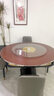 法卡威实木餐桌大圆桌家用农村折叠吃饭圆形桌子10人12人带转盘酒店饭桌 （胡桃色） 1.2m 桌面 注（单桌面） 实拍图