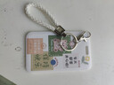 递乐 个性励志文字卡通校园饭卡学生卡地铁卡公交卡保护套硬壳员工证件套挂脖绳钥匙扣 4220保持快乐 实拍图