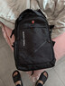 JINSHIWQ双肩包男大容量商务旅行背包登山书包电脑包黑色 升级加大号 实拍图