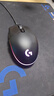 罗技（G）G102第二代游戏鼠标 RGB流光灯效鼠标 轻量化  游戏级8000DPI传感器 黑色 200-8000DPI 实拍图