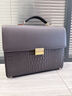 ComeKine来牛防盗公文包男士手提包高端商务包密码锁出差通勤公务员专用电脑包 C9869棕色进口牛皮 14寸 实拍图