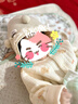 婧麒（JOYNCLEON）新生婴儿衣服秋冬季初生宝宝连体衣纯棉夹棉加厚哈衣爬服冬装 帕比萝卜 66cm 实拍图