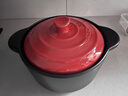 爱仕达（ASD） 砂锅陶瓷煲 家用耐热炖汤焖煲仔饭燃气灶明火适用焖饭锅聚味系列 红色 (建议4-7人) 4.5L 实拍图