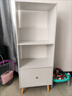 豪瑞森电视柜旁书架落地置物架收纳柜子客厅展示柜靠墙简易家用储物书柜 【大抽屉款】暖白50X30X180公分 实拍图