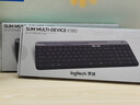 罗技（Logitech）时尚系列 K580 键盘 蓝牙键盘 办公键盘 无线键盘 便携超薄键盘 笔记本键盘 平板键盘 星空灰 实拍图