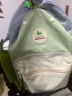 SHUKIKU儿童书包幼儿园防丢失防泼水大容量户外旅游双肩包绿豆薄荷S+码 实拍图