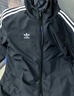 adidas经典三条纹运动连帽夹克外套男女春季阿迪达斯三叶草 黑色   L 实拍图