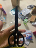 得力（deli）【超级爆款】得力(deli)180mm黑刃防锈剪刀  办公家用生活手工剪纸刀 办公用品 黑色6009-S 实拍图