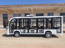 电动观光车四轮11座14座燃油封闭式全包围售楼处看房车景区点游乐场公园校内旅游览电瓶摆渡接驳车 11座封闭顶配 实拍图