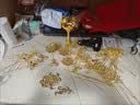 餐将军 金色新娘手捧花DIY材料包手工自制中式婚礼秀禾服结订婚闺蜜礼物 实拍图