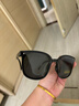 村田稻夫墨镜 太阳镜 折叠墨镜 GM墨镜 偏光太阳镜女显瘦防晒 黑框灰片 实拍图