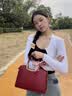 啄木鸟（TUCANO）牛皮包包女包手提婚包新娘妈妈包大容量轻奢品牌高级感七夕礼物 实拍图
