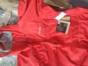 mont·bell 雨舞者冲锋衣男款户外超轻单层防风防水硬壳衣连帽外套 1128618 红色RD XL 实拍图