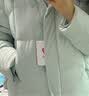 坦博尔羽绒服女短款可拆卸帽时尚大廓形秋冬外套厚530368D 冰霜蓝 170  实拍图