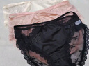 棉舒然蕾丝内裤女士四季纯棉裆7A抗菌2025新款性感网纱镂空无痕三角裤头 实拍图