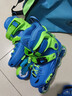 乐秀（ROADSHOW）轮滑鞋儿童溜冰滑冰鞋可调男女童专业轮滑鞋6-12岁初学RX1S滑轮鞋 蓝绿R8海龟原厂套装【送护臀大礼包】 L 大码(36-39适合8岁+) 实拍图