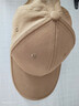 法派帽子大头围显脸小硬顶棒球帽女宽帽檐加大加深鸭舌帽男 卡其色 实拍图