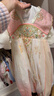安妮优儿中秋节汉服女童连衣裙儿童中国风古装超仙唐装公主裙子 粉色  110 实拍图