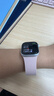 MSSM适用苹果手表表带apple watch S11/S10/9硅胶磁吸表带iwatch Ultra3/Se3荔枝纹表带 牛津粉配星光 实拍图