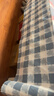 红豆原棉老粗布床单单件夏季非全棉纯棉单人凉席被单加厚宿舍双人家用 蓝大格【加厚老粗布/亲肤可裸睡】 200*230单床单【适合1.5m床】 实拍图