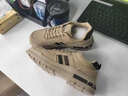 回力瑞【厂牌】鞋子男款真软皮男士工地上班耐磨防滑防水休闲板鞋 921卡其 42 实拍图