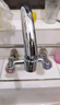 尊驰厨房水龙头万向双档冷热入墙双孔合金电镀洗手脸盆龙头2097B 实拍图