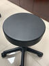 凯伦诗（CLORIS）德国吧台椅旋转升降椅吧台凳子酒吧椅圆凳理发美容实验室滑轮转椅 典雅黑-搁脚靠背款 实拍图