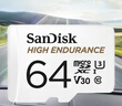 闪迪（SanDisk）64GB TF（MicroSD）4K内存卡 行车记录仪 监控摄像头专用 5,000小时录制 重复读写高耐用存储卡 实拍图
