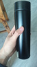 ihold智能保温杯不锈钢男女学生泡茶杯水杯子伴手礼品团购刻字定制logo 304普通测温无茶隔-黑450ml 实拍图