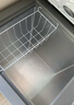 美的（Midea）210升双温双箱家商两用冰柜大冷冻小冷藏卧式节能低音冷柜小型冰箱BCD-210DKEM(E)钛钢灰国家补贴 实拍图