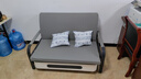 葵竹冉韵折叠沙发床一体两用小户型伸缩床阳台多功能床猫抓皮客厅折叠床 太空灰+黑架 【1.28m储物款】7cm海绵 实拍图