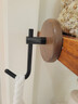 范爷家胡桃木浴室挂钩2个装免打孔强力承重无痕门后卫生间壁挂毛巾粘钩 实拍图