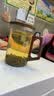 TEAHUE茶杯玻璃大容量绿茶泡茶杯男女士家用耐高温带把手茶道水杯子 实拍图