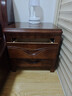 (工厂直销)实木床头柜中式卧室储物柜家用出租房用免安装床边柜 胡桃色【升级款】158 实拍图