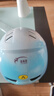 蓝极星超轻骑士头盔电动摩托车透气头盔夏季男女头盔轻便半盔夏日清凉盔新国标3C认证A类 岫云彩M【小头围52-58cm】 标配透明短镜 实拍图