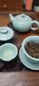 东道汝窑盖碗三件套陶瓷茶具泡茶碗三才盖碗礼赠佳品撇口盖碗（天青） 实拍图