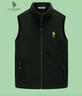 U.S. POLO ASSN.马甲男抓绒摇粒绒春秋立领无袖背心男装外套黑色2XL 实拍图