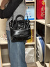 Amazing Song乙颂【新年礼物】赵露思同款流浪袋hobo包链条通勤单肩斜挎女包 优雅黑-可单肩斜挎 实拍图