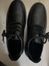 木林森头层牛皮男鞋商务休闲加绒厚底耐磨软底爸爸鞋 黑色 44码 20782M 实拍图