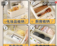 访客（FK）收纳盒 桌面收纳盒杂物内衣收纳盒玩具零食整理筐杂物储物盒 长条收纳盒【3个装】 实拍图