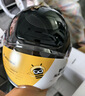 两只小蜜蜂3C认证电动车头盔摩托车四季通用半盔 防晒防雾双镜 0感天窗 男女通用电瓶车头盔TK47 实拍图