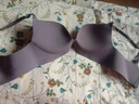 KJ文胸无钢圈聚拢内衣女调整型收副乳简约无痕一片式少女文胸胸罩 灰蓝色 75A B=34AB 上薄下厚2.0 实拍图