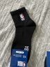NBA袜子男士秋冬休闲运动袜吸汗黑色精梳棉袜刺绣训练跑步篮球袜3双 实拍图