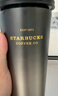 星巴克（Starbucks）杯子 咖啡宝藏系列 高颜值黑色不锈钢保温杯咖啡杯男女士送礼礼物 黑白渐变不锈钢桌面杯430ml 实拍图