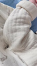 童泰婴儿衣服新生儿连体衣秋冬季夹棉保暖宝宝衣服纯棉蝴蝶哈衣2件装 蓝色企鹅（裆部加宽设计） 66cm 实拍图